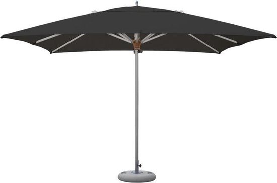 revolutie Per ongeluk En Tradewinds Aluzone Parasol (aluminium) - vierkant 3,5m X 3,5m - grote  parasol - Zwart | bol.com