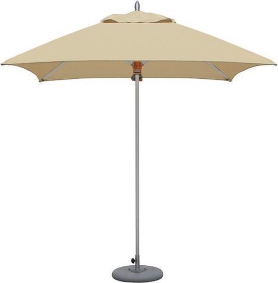 Tradewinds Aluzone Parasol (aluminium) 2,2m X 2,2m - grote parasol - Ecru | bol.com