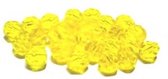 6 mm facetkraal donker geel, 50 st
