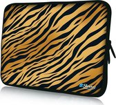 Sleevy 13,3 inch laptophoes tijgerprint - laptop sleeve - laptopcover - Sleevy Collectie 250+ designs