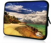 Sleevy 11,6 inch laptophoes strand design - laptop sleeve - laptopcover - Sleevy Collectie 250+ designs