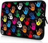 Sleevy 17,3 laptophoes gekleurde handjes - laptop sleeve - laptopcover - Sleevy Collectie 250+ designs