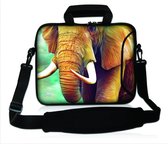 Sleevy 15,6 laptoptas olifant