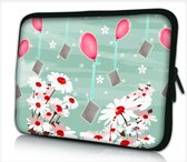 Laptophoes 13,3 inch bloemen en ballonnen - Sleevy - laptop sleeve - laptopcover - Alle inch-maten & keuze uit 250+ designs! Sleevy