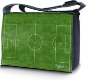 Sleevy 17.3 laptoptas / messenger tas voetbalveld - laptoptas - schooltas