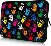 Sleevy 15,6 inch” laptophoes gekleurde handjes - laptop sleeve - laptopcover - Sleevy Collectie 250+ designs