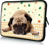 Sleevy 15,6 inch laptophoes hondje - laptop sleeve - laptopcover - Sleevy Collectie 250+ designs