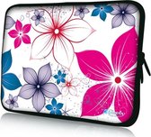 Sleevy 13,3 inch laptophoes fleurige bloemen - laptop sleeve - Sleevy collectie 300+ designs