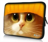 Sleevy 10 laptop/tablet hoes schattig katje - tablet sleeve - sleeve - universeel