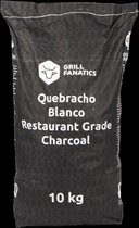 Grill Fanatics houtskool Quebracho - 10 Kg - 1x zak 10 Kg