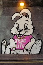 BANKSY  Thug For Life Bunny Canvas Print
