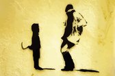 BANKSY Child With Cleaver Robber Mugger Canvas Print