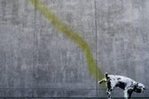 BANKSY Peeing Dog Canvas Print