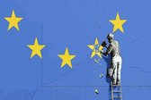 BANKSY Brexit EU-Flag Canvas Print