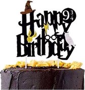 Tovenaar Harry - Taartversiering - 1 Stuk - Caketopper Happy Birthday - Taarttopper Verjaardag