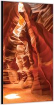 Dibond –Grotten in de Woestijn– 100x200cm Foto op Aluminium (Wanddecoratie van metaal)