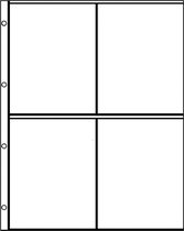 Hartberger Systeemblad S-2x2 met 4 vakken ( 113 x 147 mm) 5 stuks insteekhoezen - insteekbladen voor de verzamelaar! - ansichtkaarten - zendkaarten - kaarten - prentbrief - prentbr