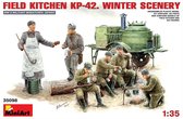 MiniArt Field Kitchn KP-42. Winter Scenery + Ammo by Mig lijm