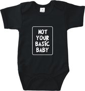 Romper Not your basic baby Zwart 74/80