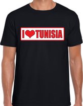 I love Tunisia / Tunesie landen t-shirt zwart heren XL