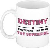 Destiny The woman, The myth the supergirl cadeau koffie mok / thee beker 300 ml