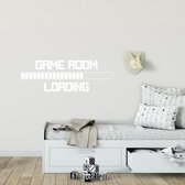 Muursticker Game Room Loading - Wit - 80 x 26 cm - baby en kinderkamer engelse teksten