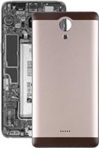 Batterij achterkant met zij-skys voor Wiko U Feel (goud zwart)
