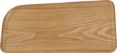 Trapeziumvormig dienblad antislip 31.5x15cm Natural Wood - 6 pack