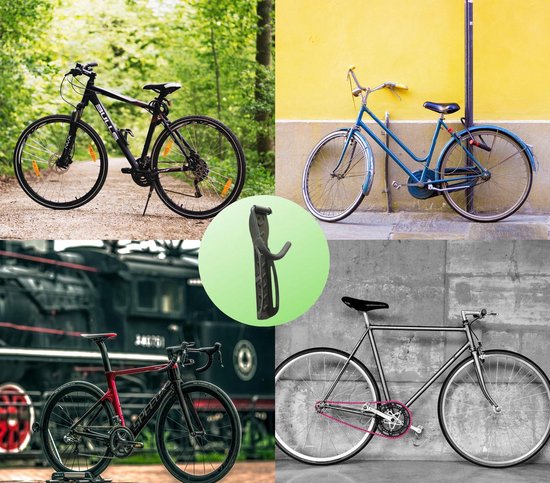 Fiets Ophangsysteem -fietshaak- Muurbeugel fiets- ophangbeugel fiets-Fietsbeugel muur- Geschikt voor Mountainbikes en Racefietsen- Max 30 kg- Incl. Montagemateriaal met potlood- Geschikt voor stevige/gladde Muur van Vali — afbeelding 5