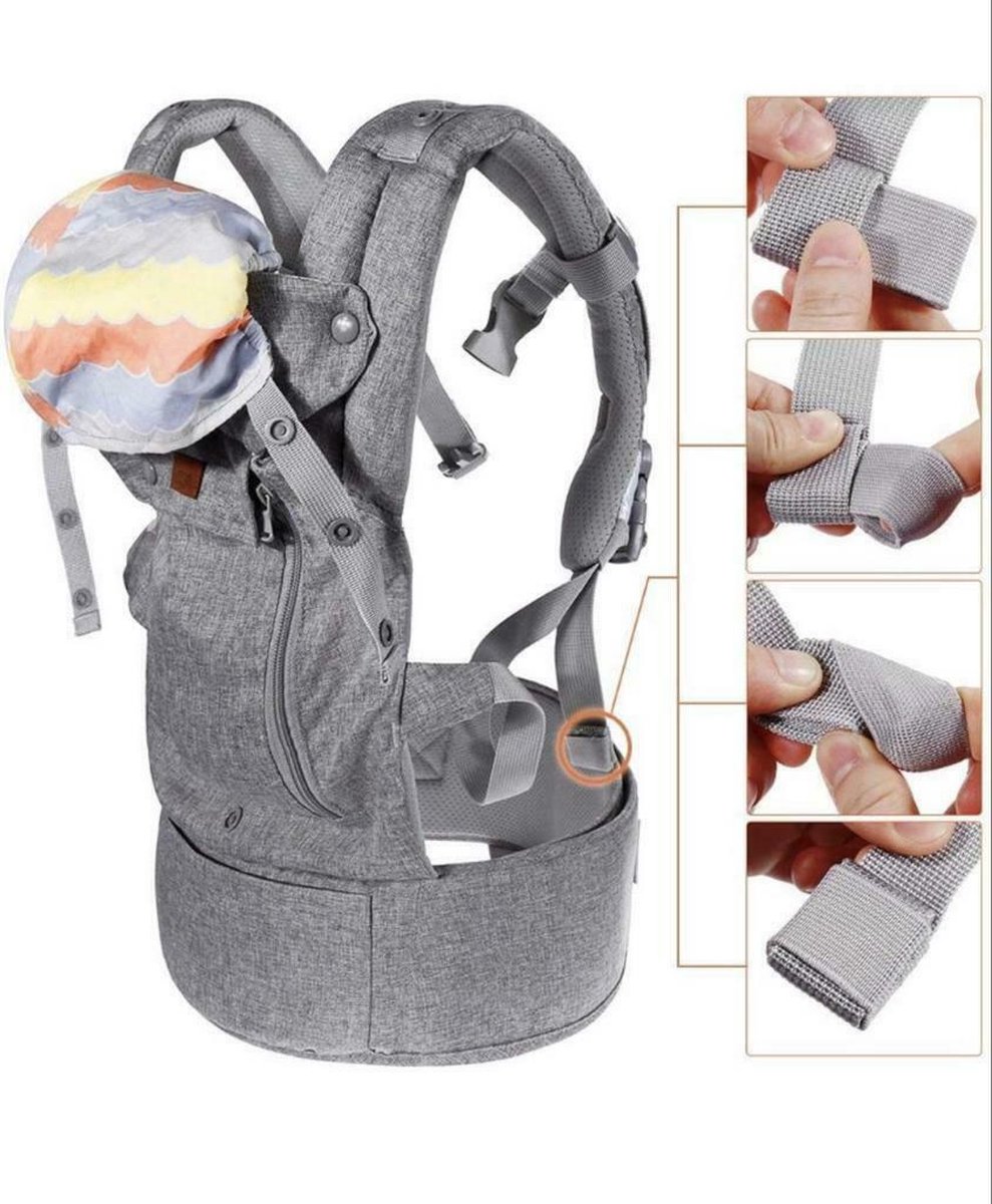 Lictin Porte-bébé Porte-bébé ergonomique 3,5-15 kg Porte-bébé pour bébé  4-48 mois 3