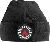 Stiff Little Fingers Beanie muts Punk Sew On Patch Zwart