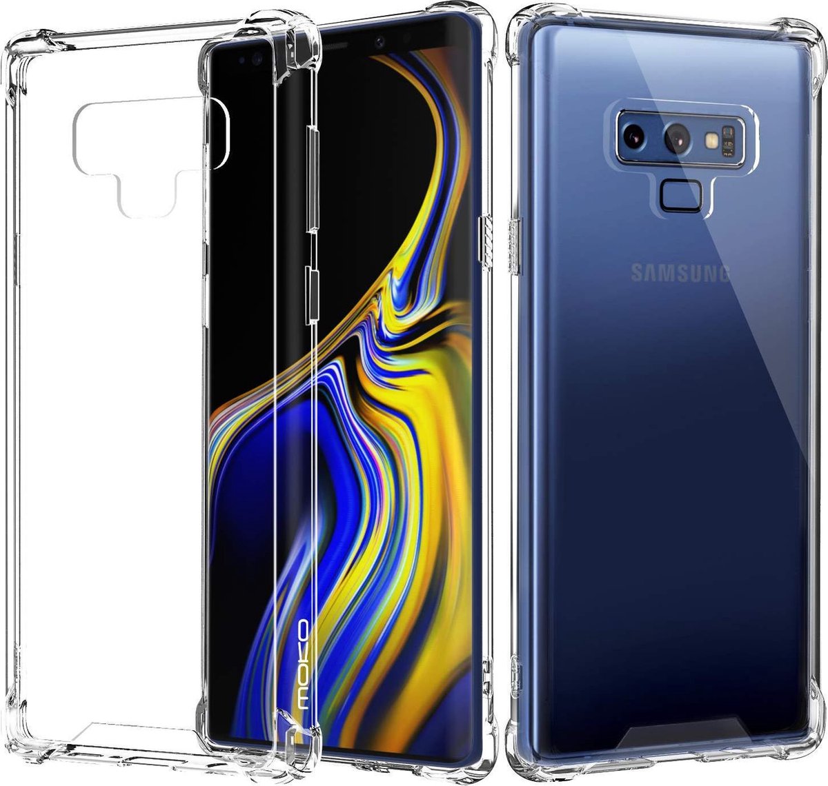 Geschikt voor Samsung Galaxy Note 9 Backcover - Transparant Shockproof - Soft TPU