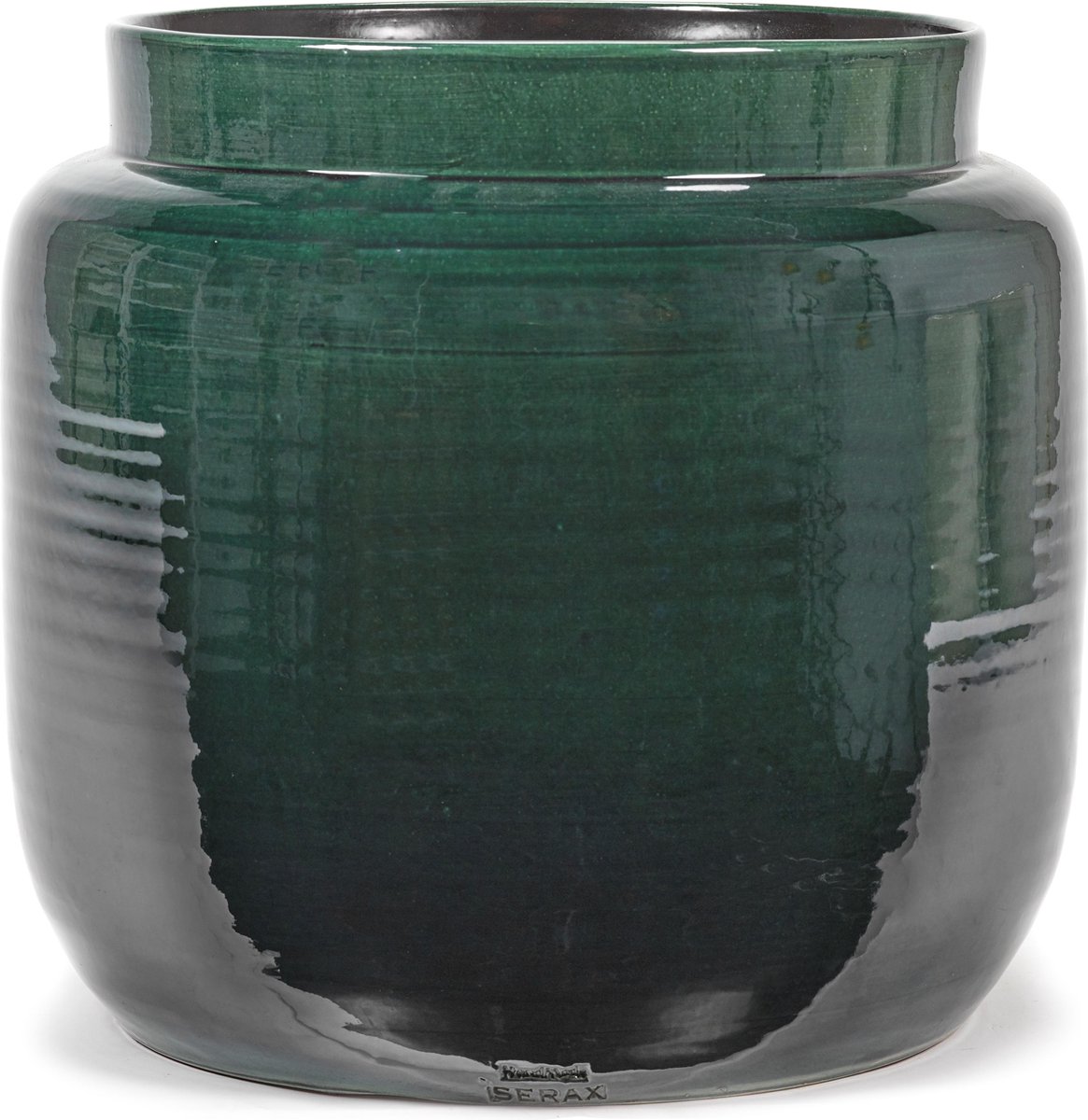 Serax - Glazed shades - Bloempot XXL - Donkergroen - 40 Ø
