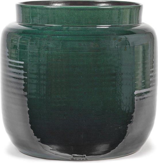 Serax Bloempot Groen-Donker groen D 40 cm H 36.5 cm | bol.com