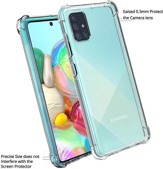 Samsung Galaxy A71 Backcover Transparant Shockproof Soft TPU