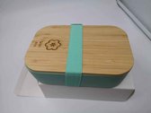 Uek original Eco lunchbox - Duurzaam Bamboe broodtrommel 850ml  - Groen