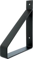 GoudmetHout Industriële Plankdrager 20 cm - Per stuk - Staal - Mat Zwart - 4 cm x 20 cm x 25 cm