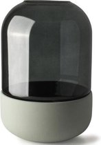 Gusta - Vaas - Grijs Groen - Glas Steen - ø20x28,5 cm Gusta - Vaas - Grijs Groen - Glas Steen - ø20x28,5 cm
