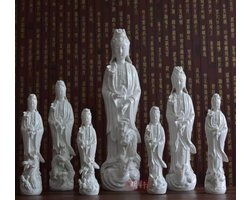 Kwan Yin - Guan Yin -boeddha- staand witte 29cm. porselein
