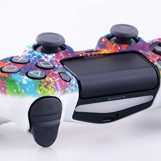 Silicone controller hoes - Geschikt voor Playstation 4 - regenboog kleur
