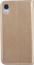 Goud hoesje iPhone XR - Book Case - Pasjeshouder - Magneetsluiting