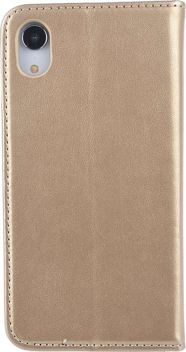 Goud hoesje iPhone XR - Book Case - Pasjeshouder - Magneetsluiting