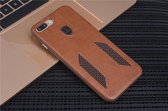 UNIQ Accessory iPhone 7-8 Plus Kunstleer Hard Case Back cover - Bruin- 8719273284162