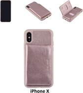 UNIQ Accessory iPhone X Kunstleer Backcover hoesje - Roze