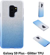 Kleurovergang Blauw Glitter TPU Achterkant voor Samsung Galaxy S9 Plus (G965)