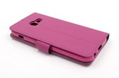 Roze hoesje Samsung Galaxy A3 (2017) Book Case - Pasjeshouder - Magneetsluiting (A320F)