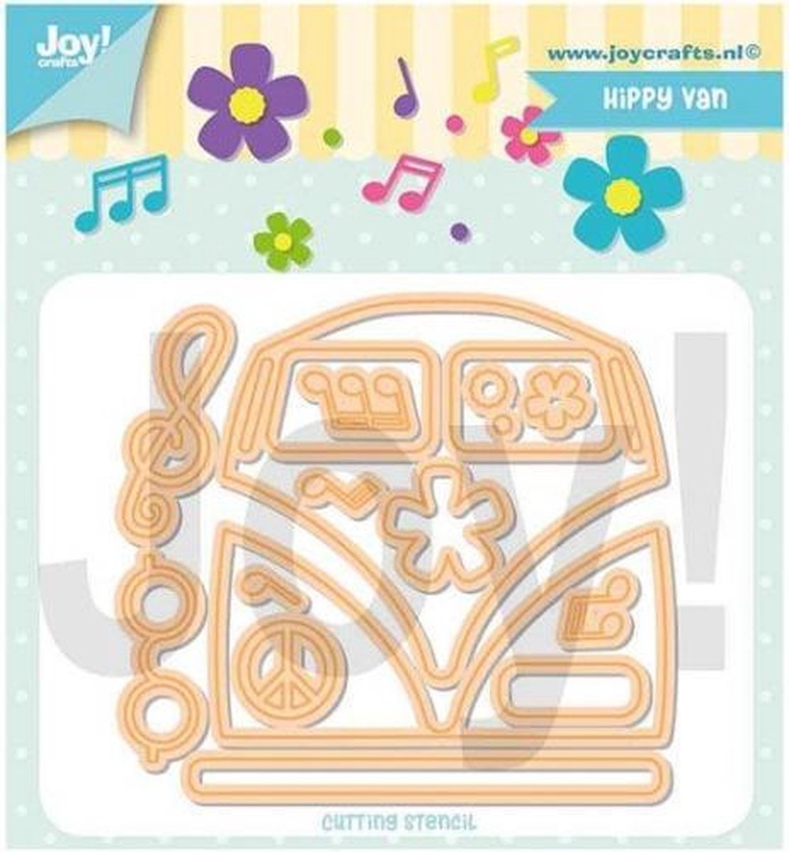 Joy!Crafts • Snijstencil Jocelijne Hippie bus