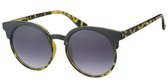 Zwarte clubmaster  zonnebril | Dames/unisex | grijze lens