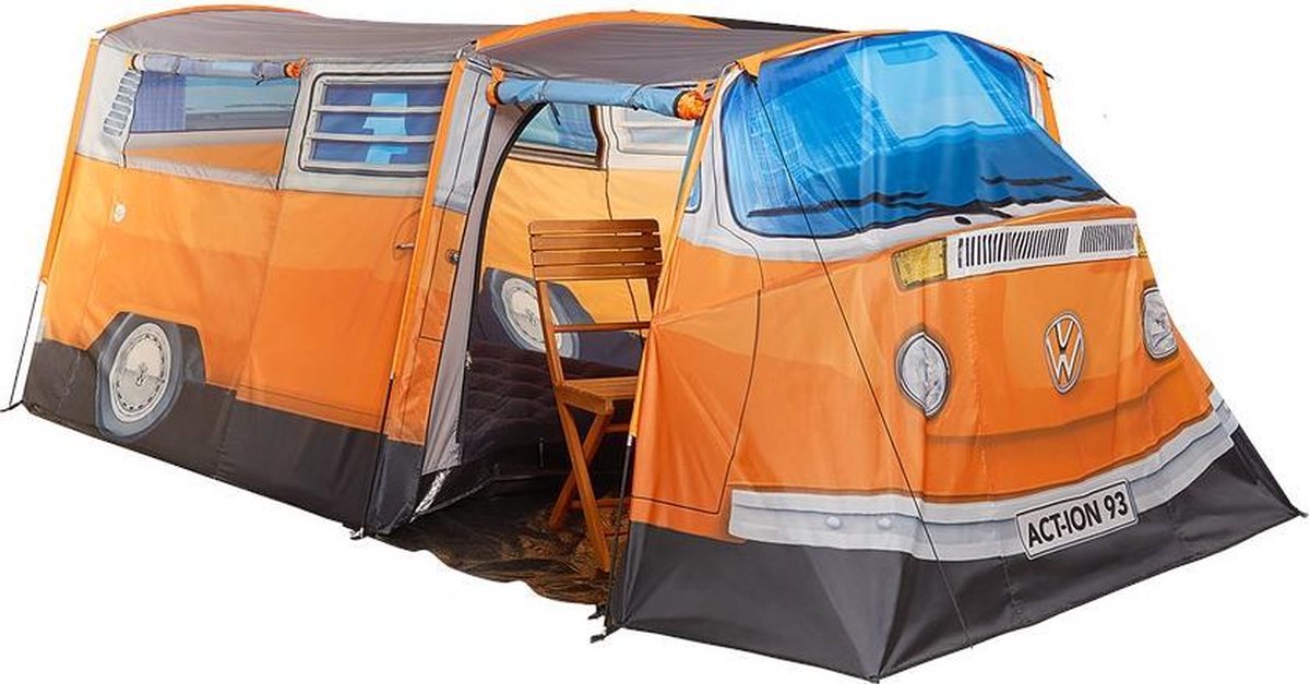 Normalisatie Gewoon legering Volkswagen Bus Tent Officieel Design T2 Vw Camper - 398 Cm X 147 Cm X 155  Cm - Oranje... | bol.com