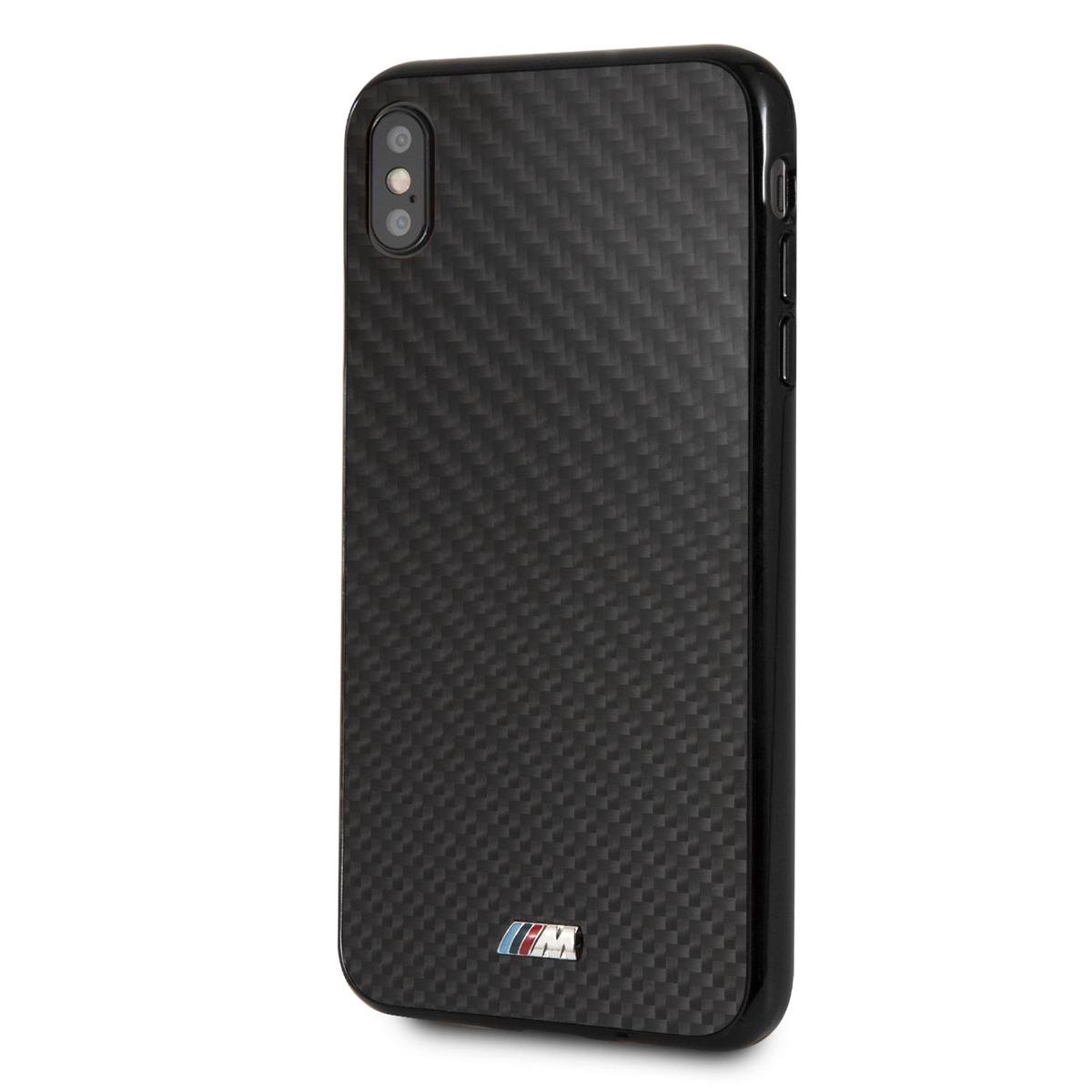 Zwart hoesje BMW - Backcover - Carbon Inspiration - iPhone XS Max - Hard Case
